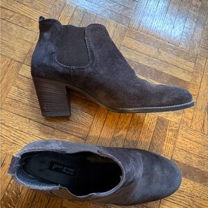 Paul Green Dark Brown Suede Chelsea Boots